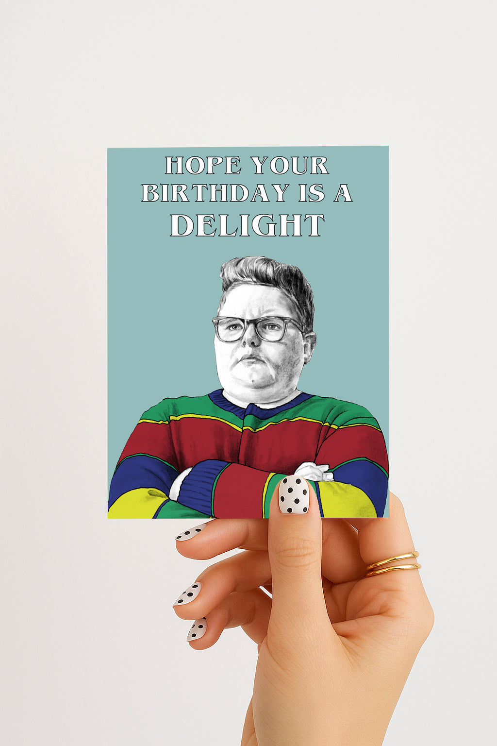 Derek//Stranger Things A6 Birthday Card